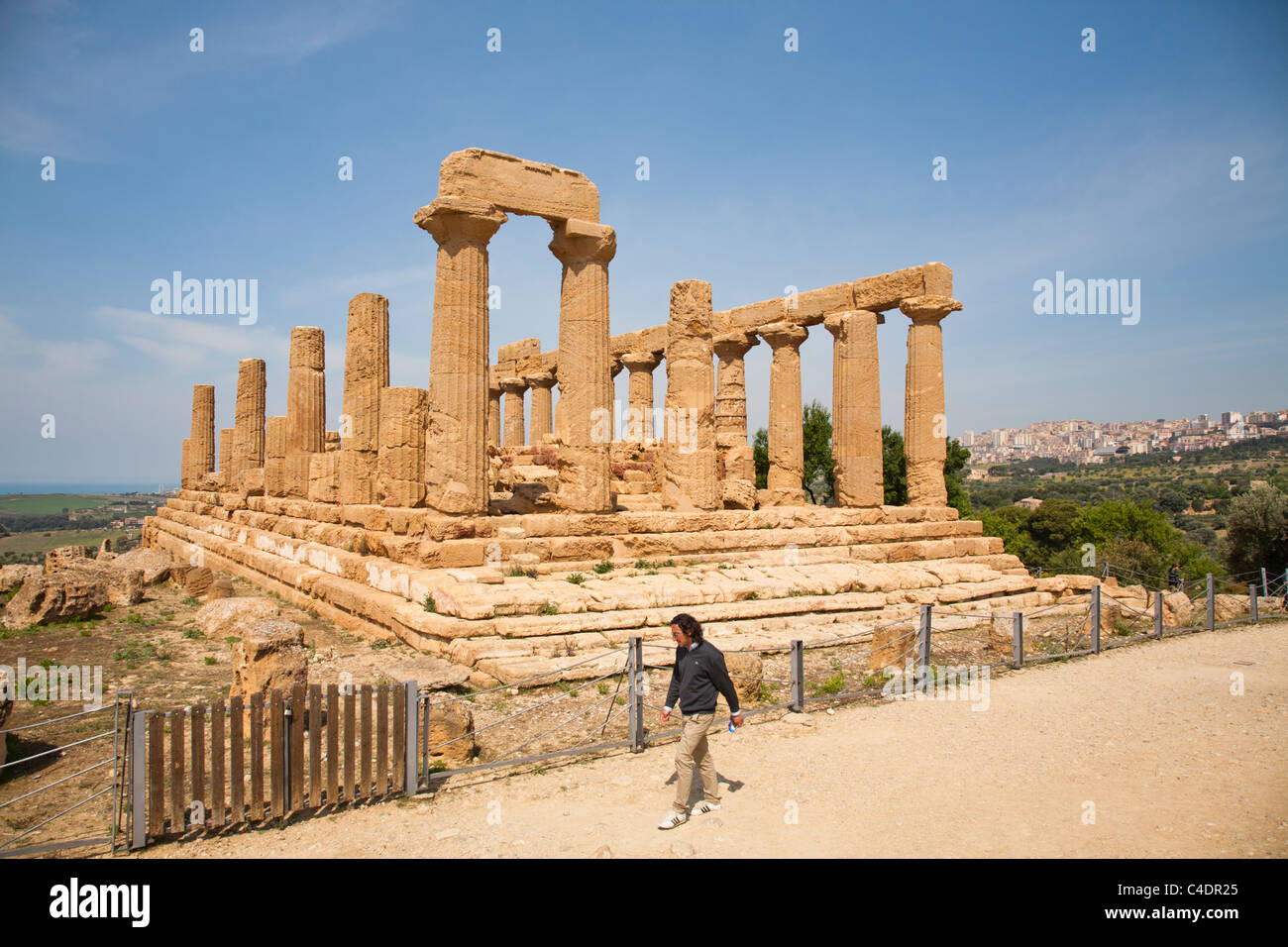 Temple of Juno, Valley of the Temples, Agrigento, Sicily Stock Photo