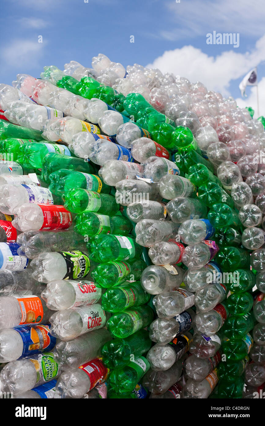 Upcycled items, bottle, recycling, plastic, recycle, container Stock