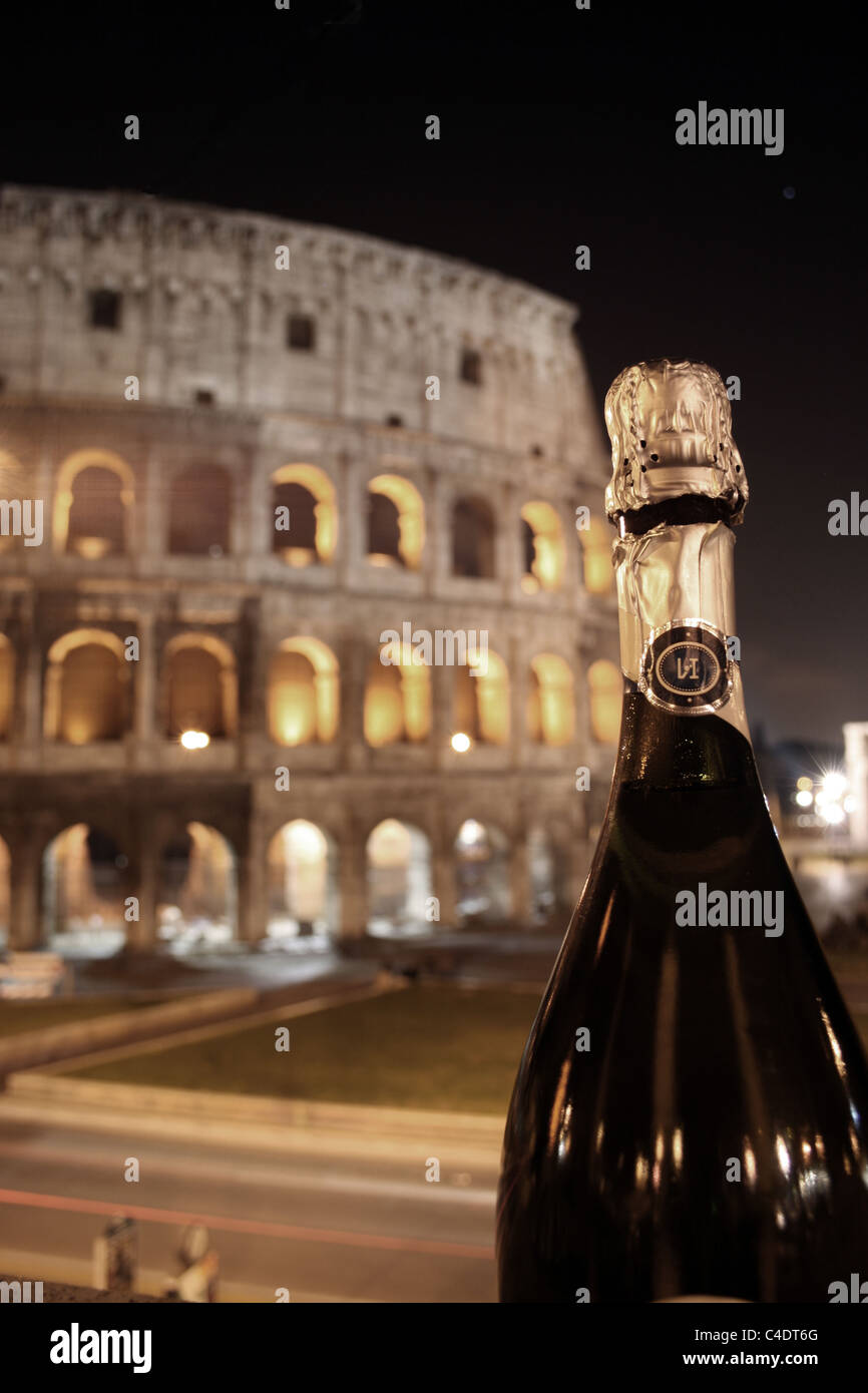 Champagne by The Colosseum - Rome, Italy Stock Photo - Alamy
