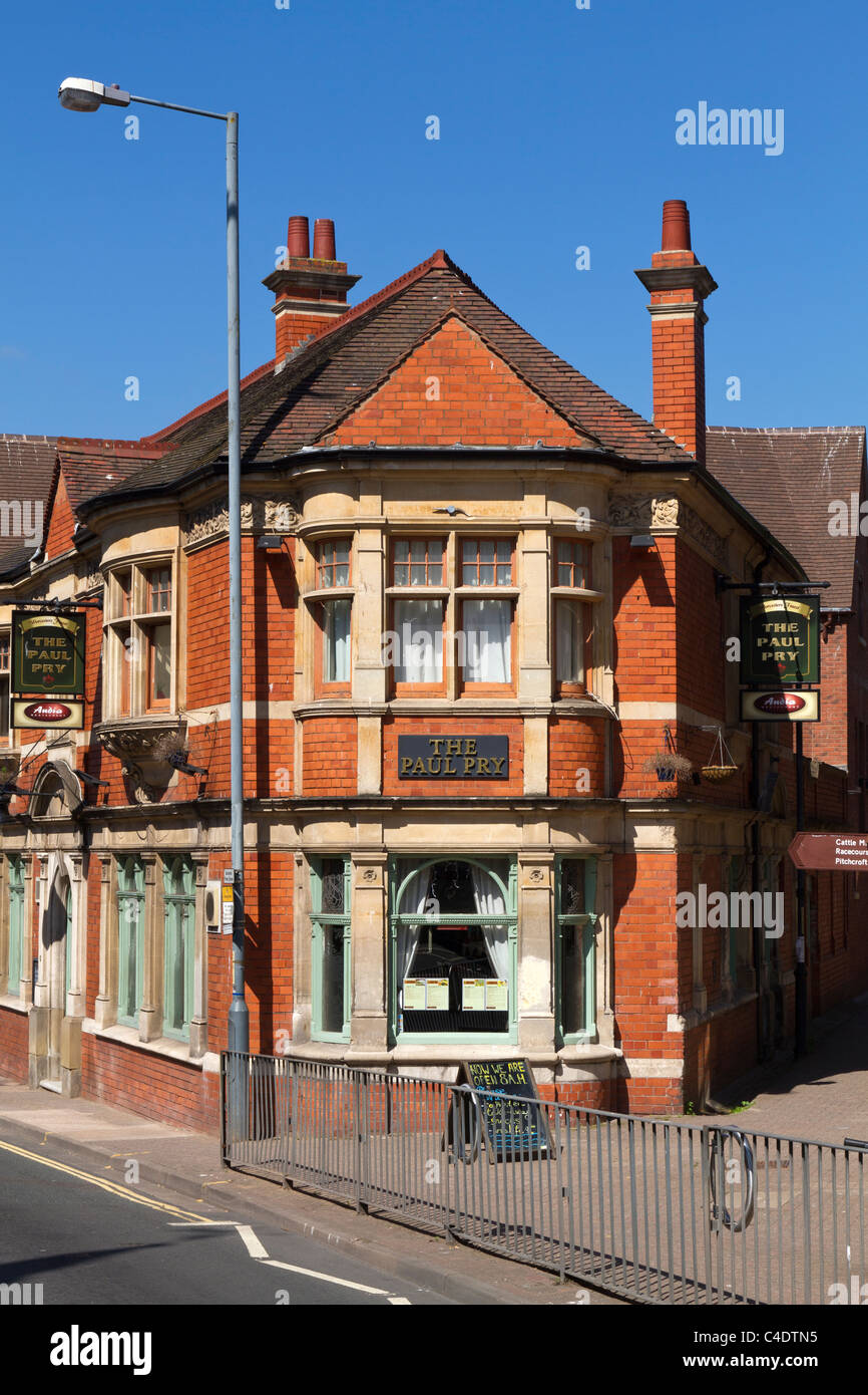 The Paul Pry public house in Worcester City Centre Stock Photo Alamy
