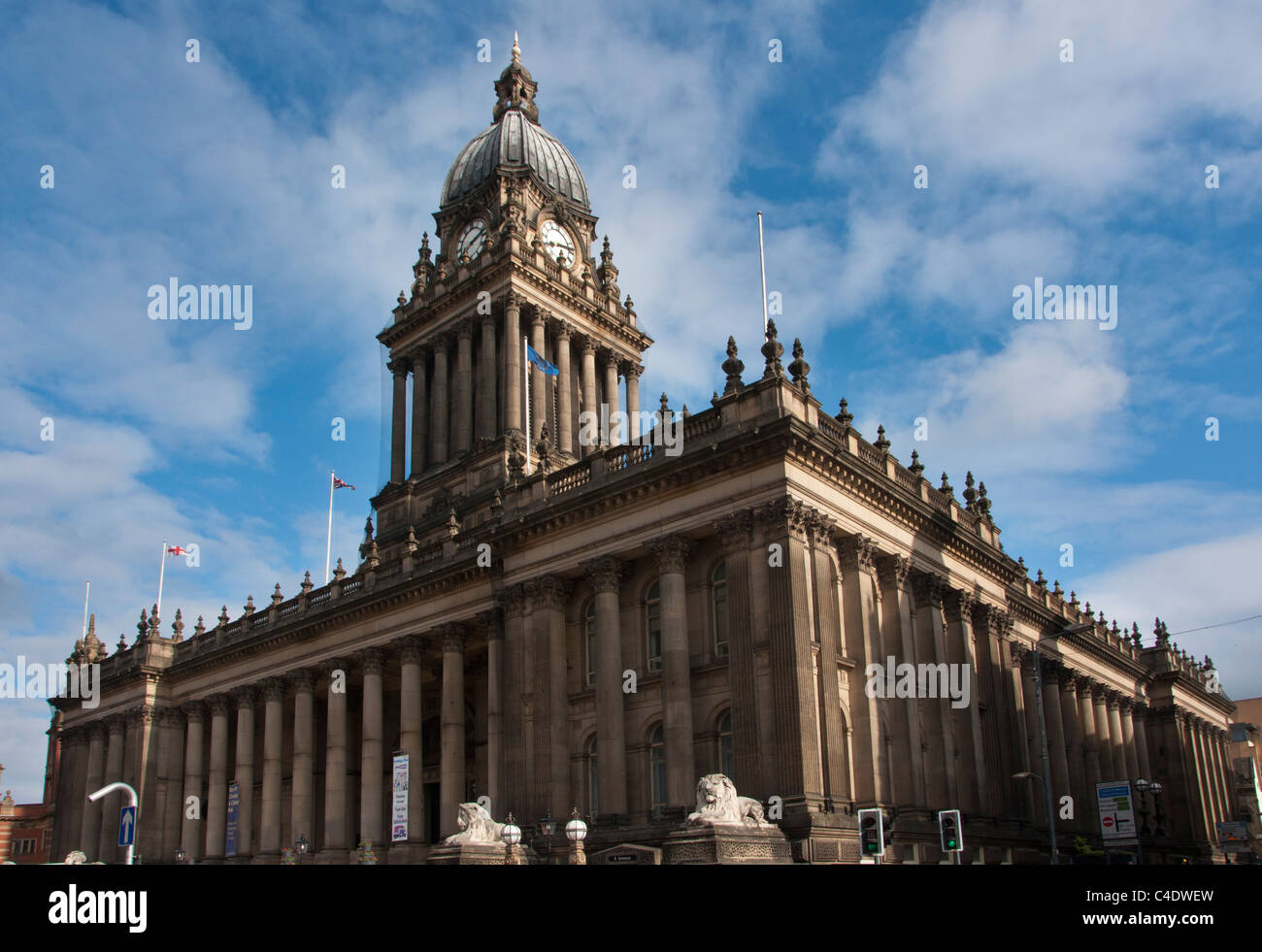 Town Hall Leeds Yorkshire England. Stock Photo