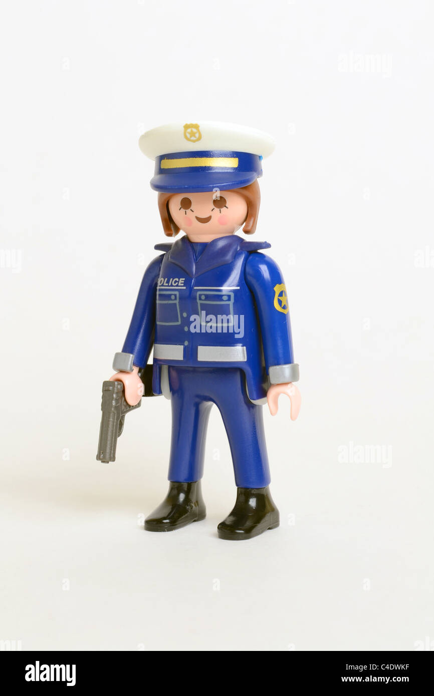æstetisk tage medicin mineral Police Officer holding pistol uniform Playmobil toy Stock Photo - Alamy