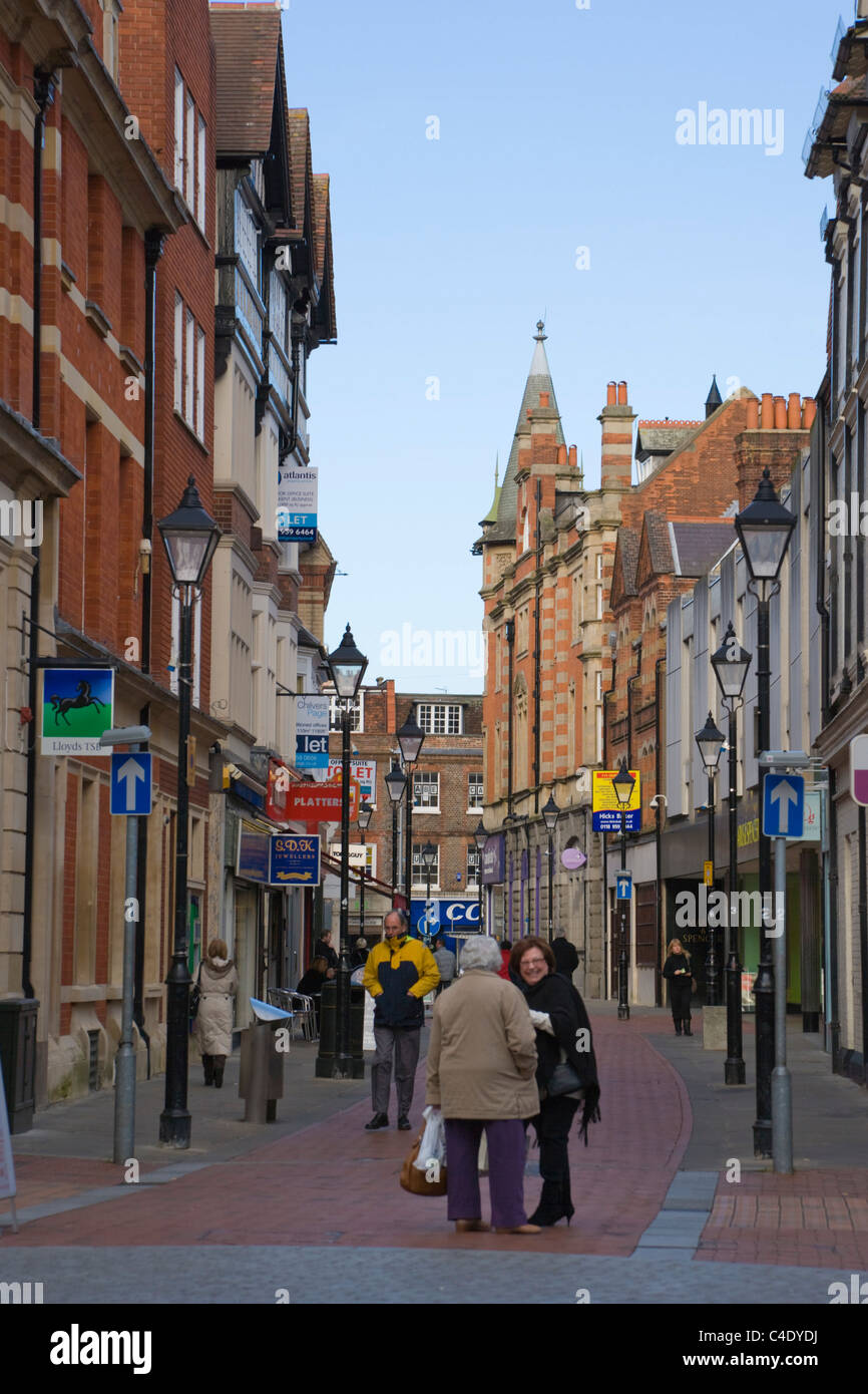 Queen Victoria Street, Reading, Berkshire, UK Stock Photo