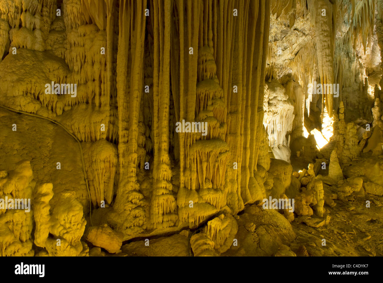 Upper Cavern, Jeita Grotto, Jeita, Lebanon. Stock Photo