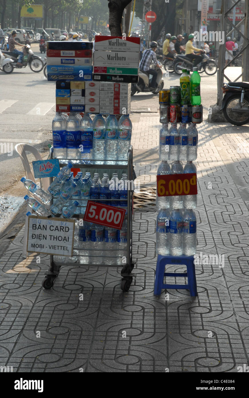 Bottles of water, Ho Chi Minh City, Vietnam Stock Photo Alamy