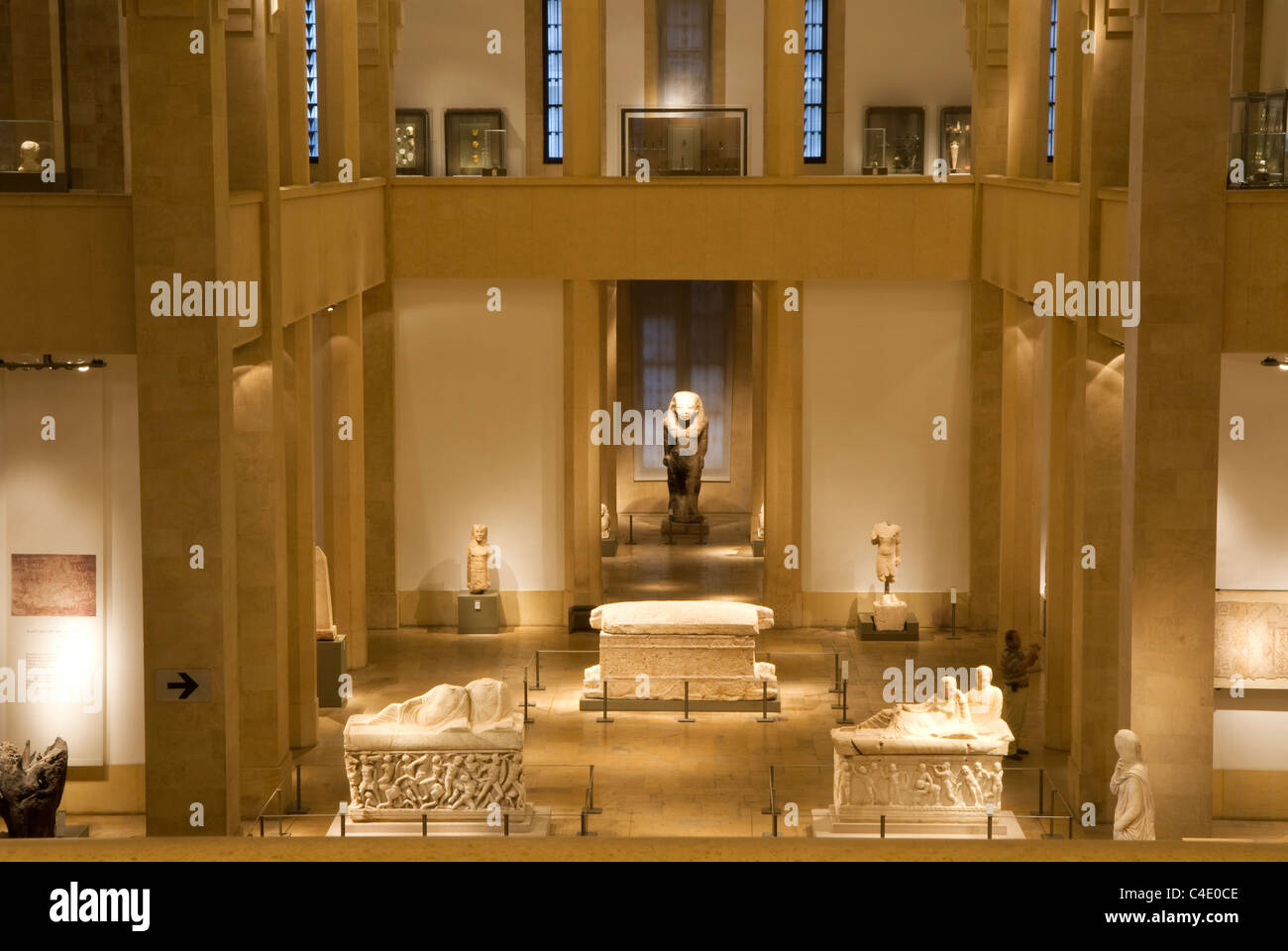 Ground floor of the National Museum, Badaro, Beirut, Lebanon. Stock Photo