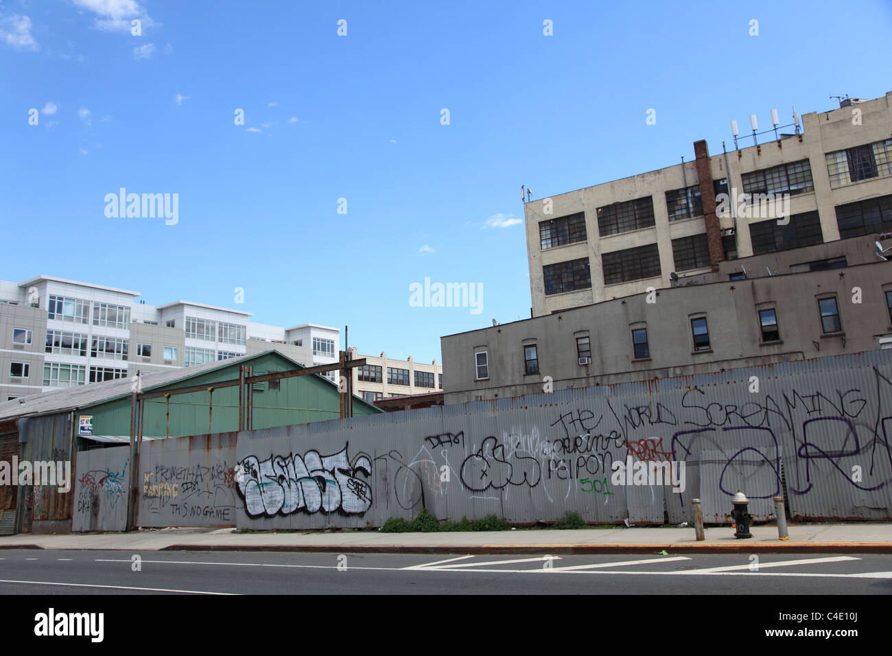 Industrial buildings, condos, Williamsburg, Brooklyn, New York City, USA Stock Photo Alamy
