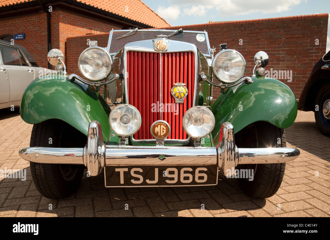 MG Classic car, front view Stock Photo