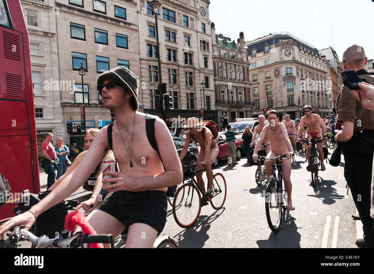 world naked bike ride 2011 World Naked Bike Ride (London 2011 Stock Photo - Alamy
