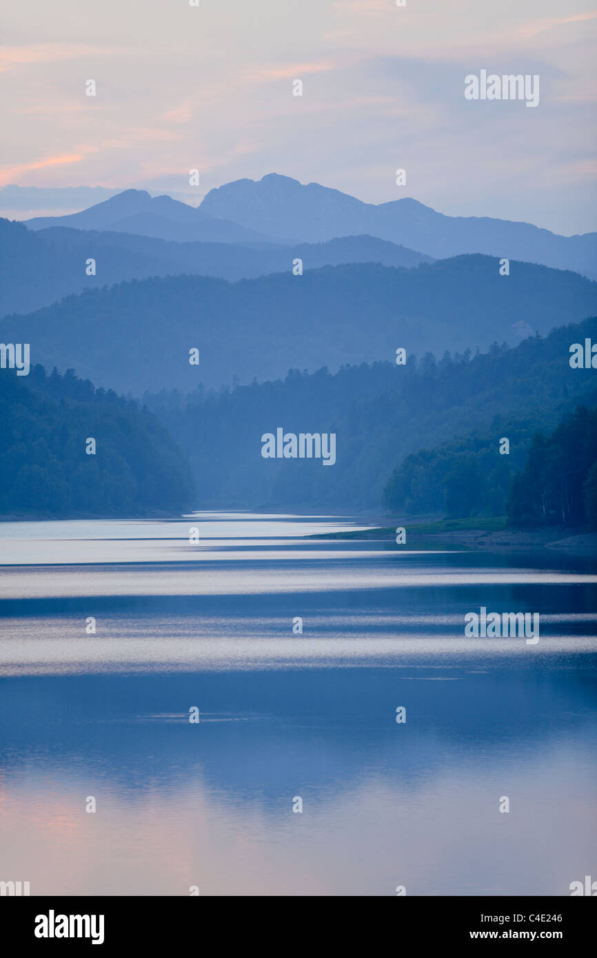 Lokve lake in Gorski Kotar Croatia nature natural envinment alpfabet Primorje-Gorski Kotar County in on at probably but near evidently Stock Photo