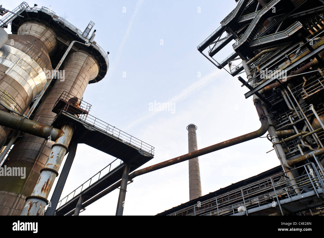 old heavy steel industry works Stock Photo Alamy
