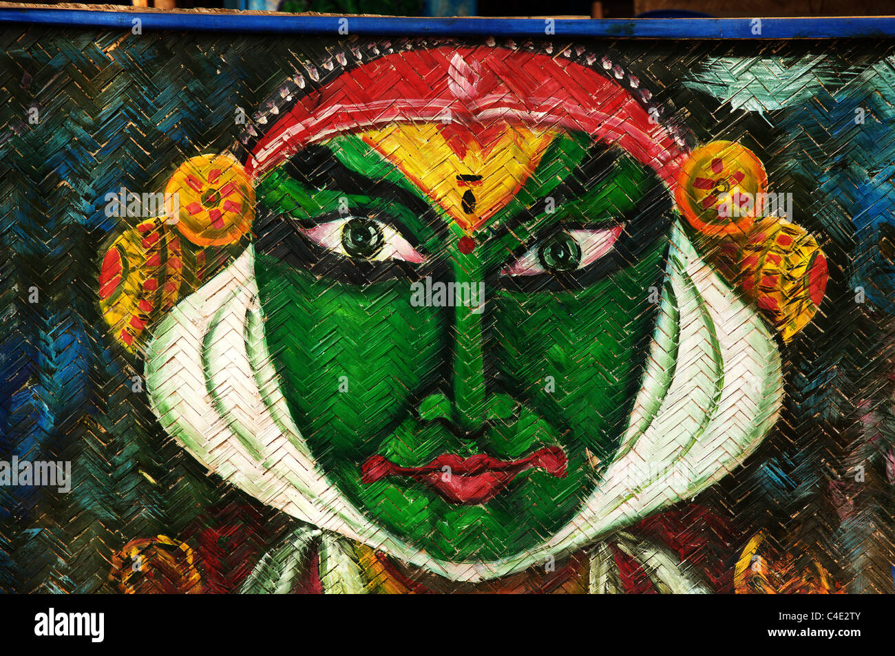 kathakali half face