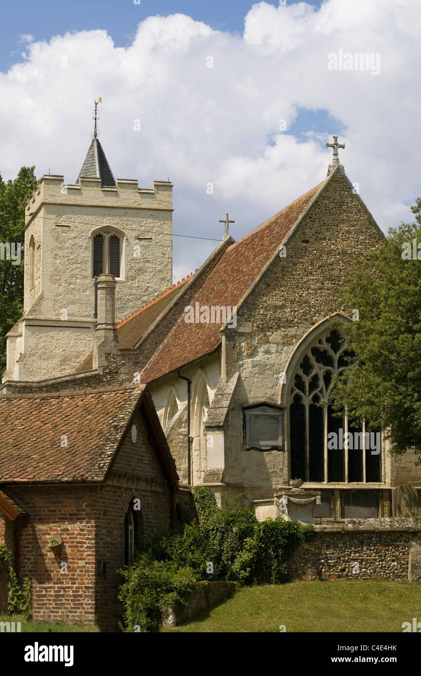 England Cambridgeshire Grantchester church Stock Photo