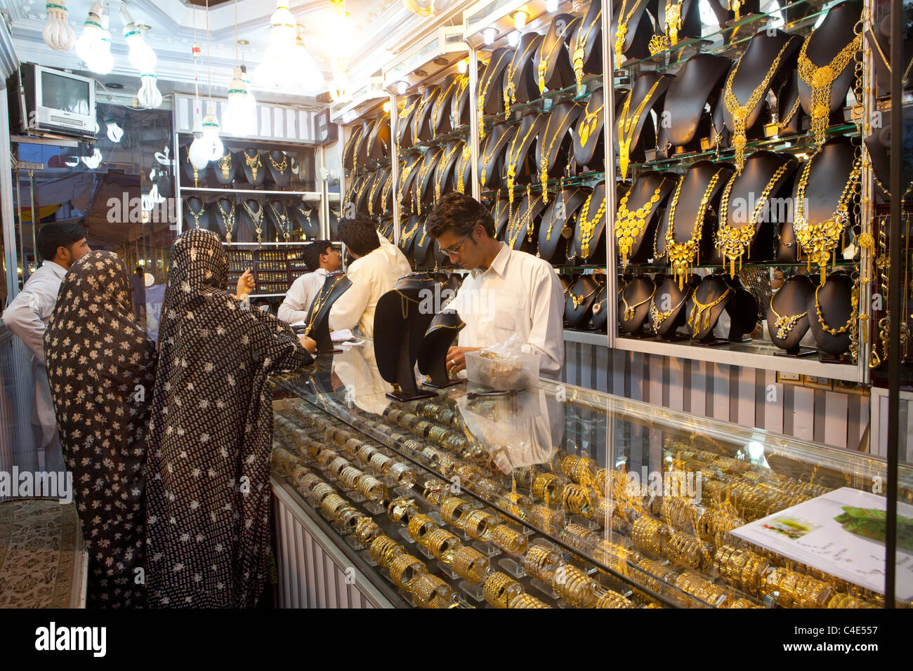 gold-shop in herat, Afghanistan Stock Photo