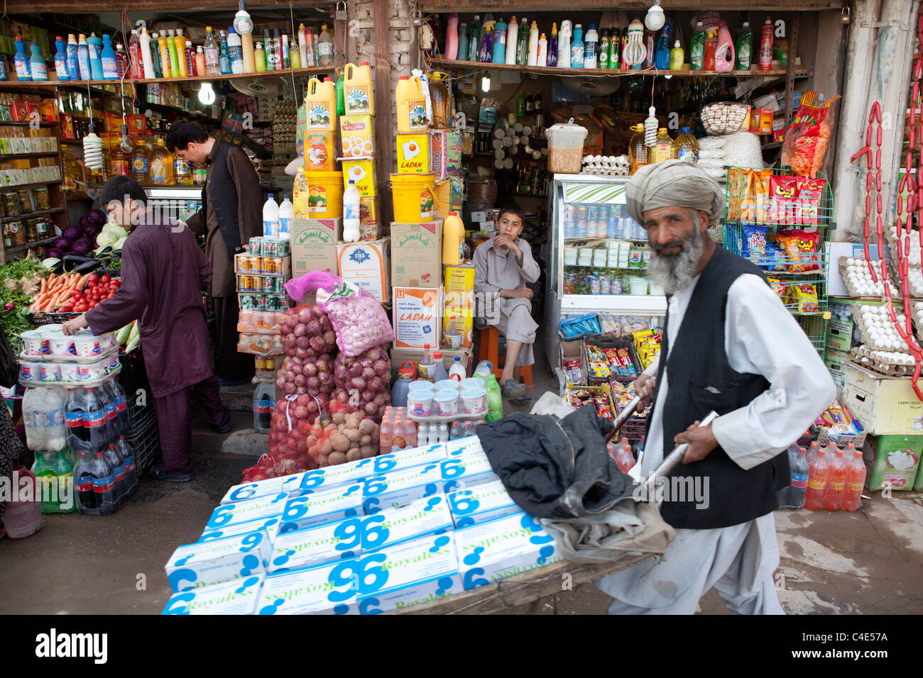shop in herat, Afghanistan Stock Photo Alamy