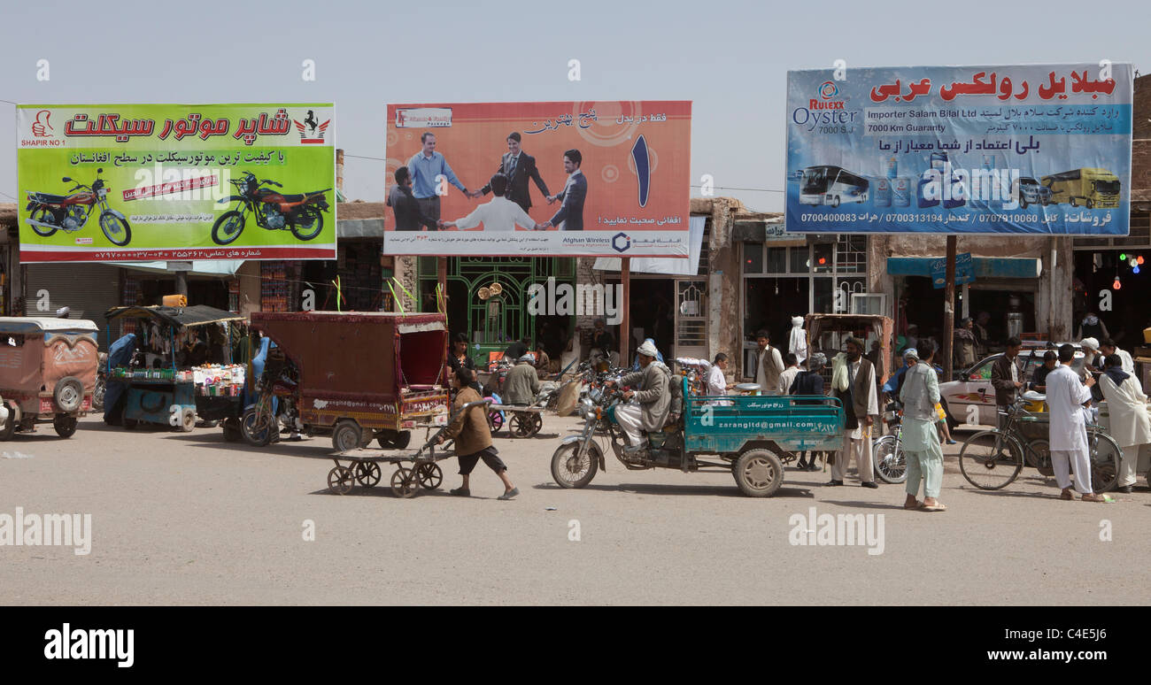 billboards in Afghhanistan Stock Photo