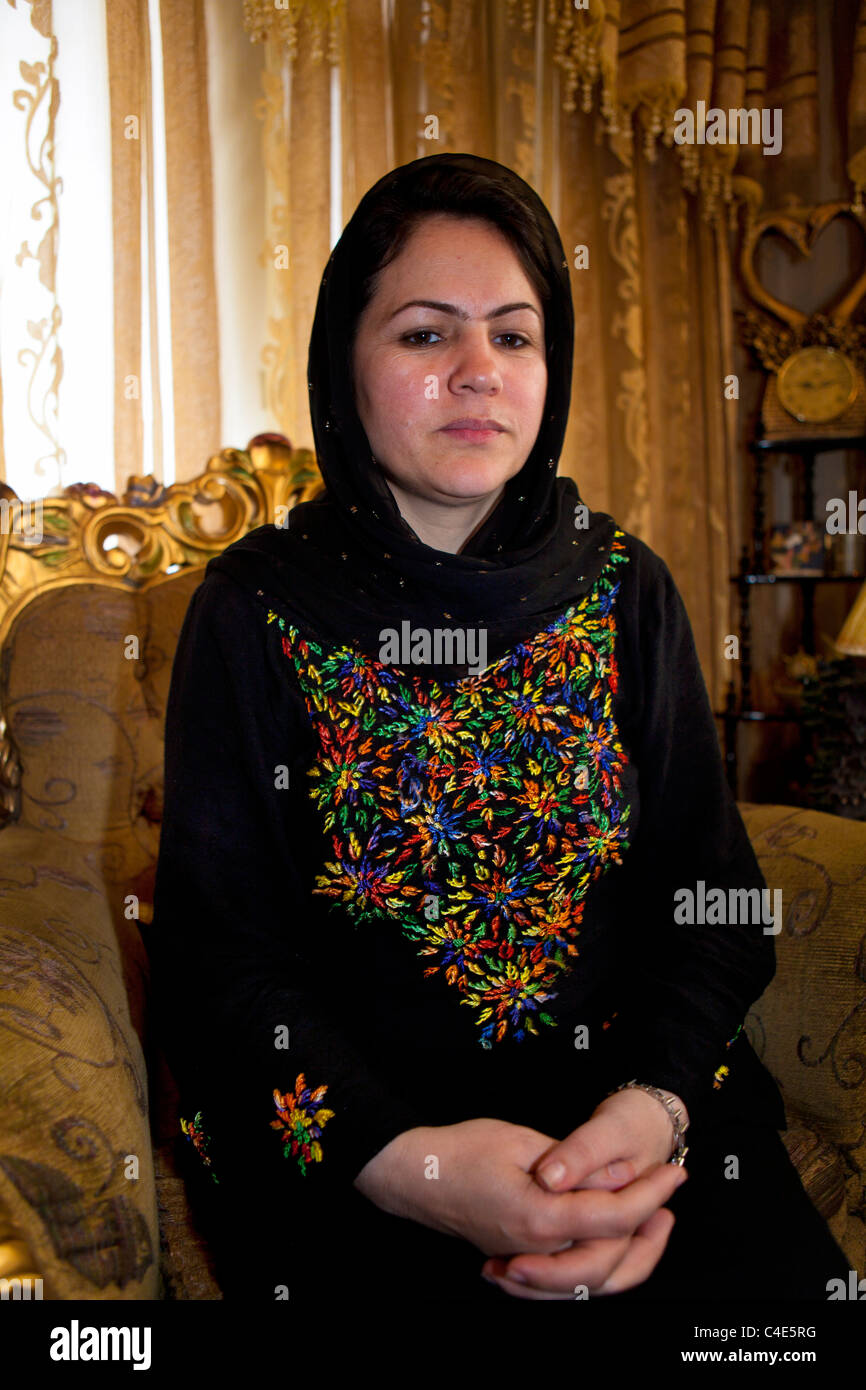 Fawzia Koofi, member of parliament in Afghanistan Stock Photo