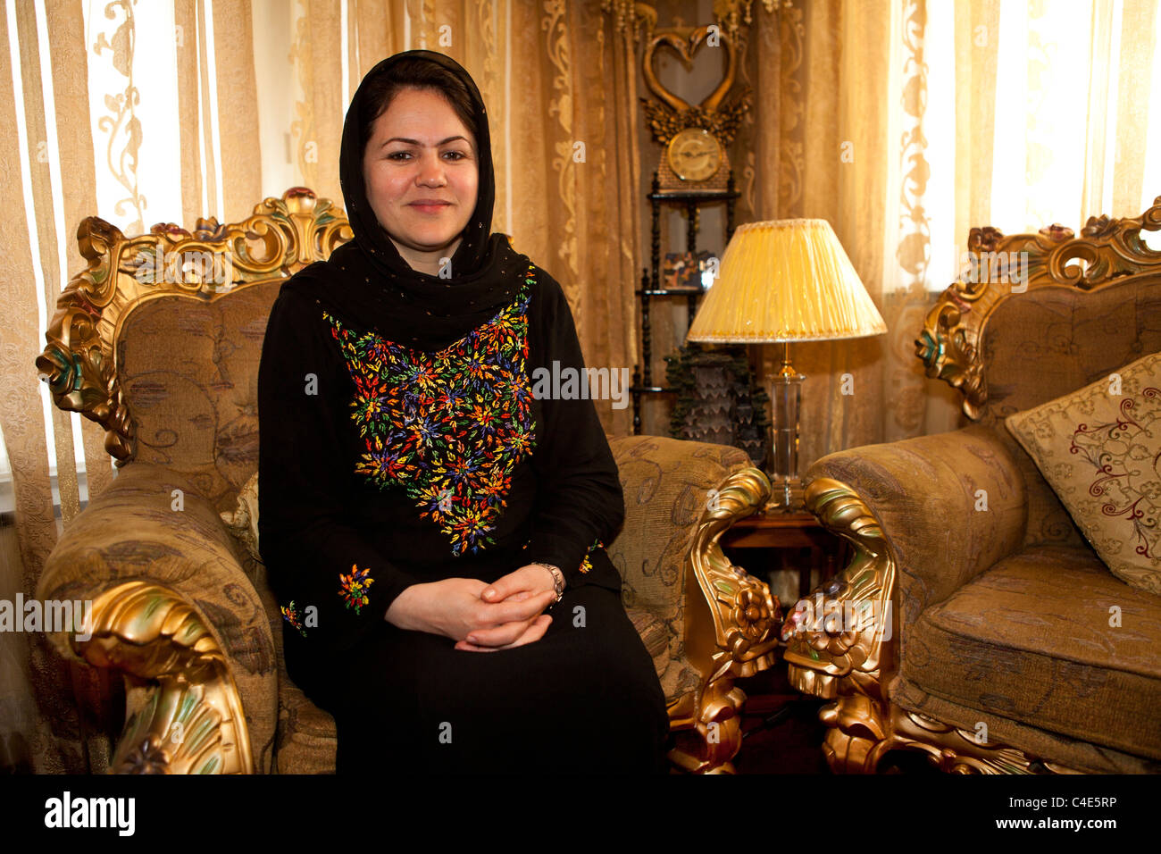 Fawzia Koofi, member of parliament in Afghanistan Stock Photo