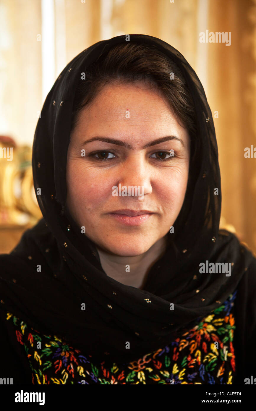 Fawzia Koofi, member of parliament in Afghanistan Stock Photo