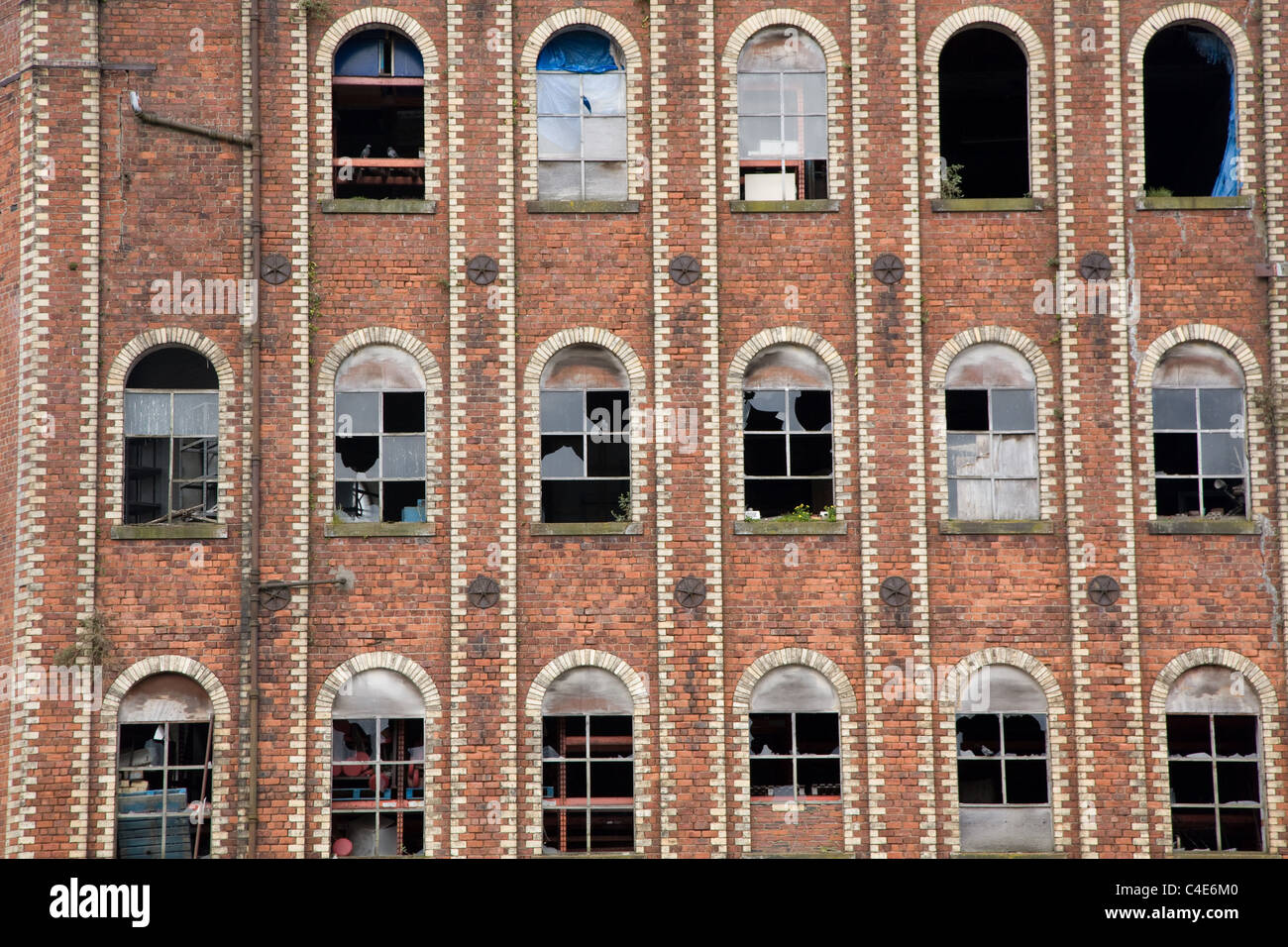 Derelict building, Greenock, Scotland. Stock Photo