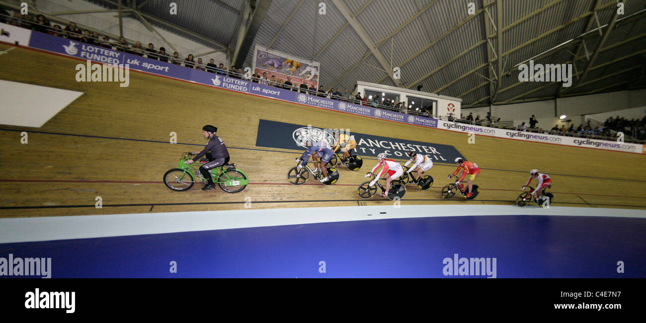 Cycling uci track cycling world cup manchester velodrome hires stock