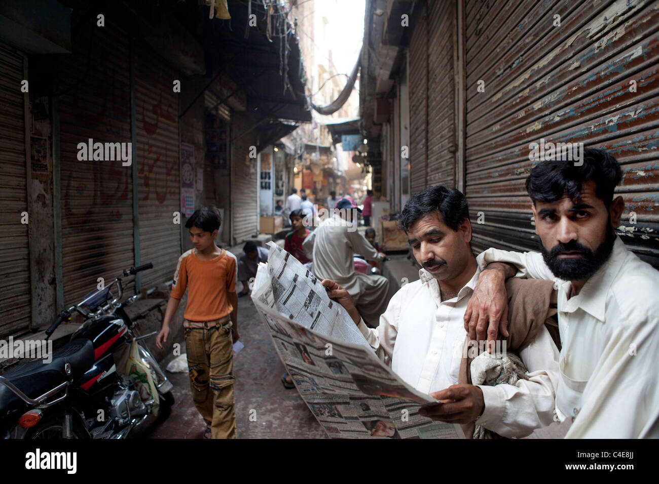 market in downtown Lahore Stock Photo