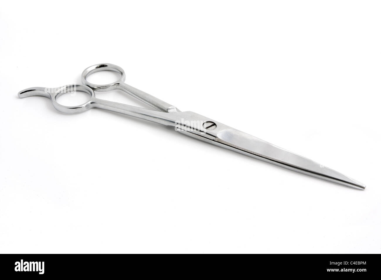 Pair of scissors isolated on a white background Stock Photo