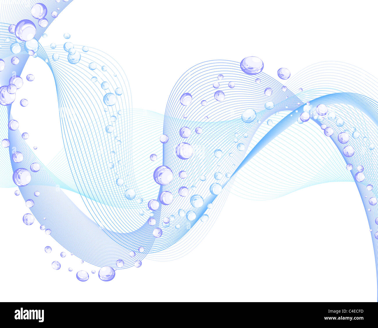 Abstract water vector background with bubbles of air Stock Photo - Alamy