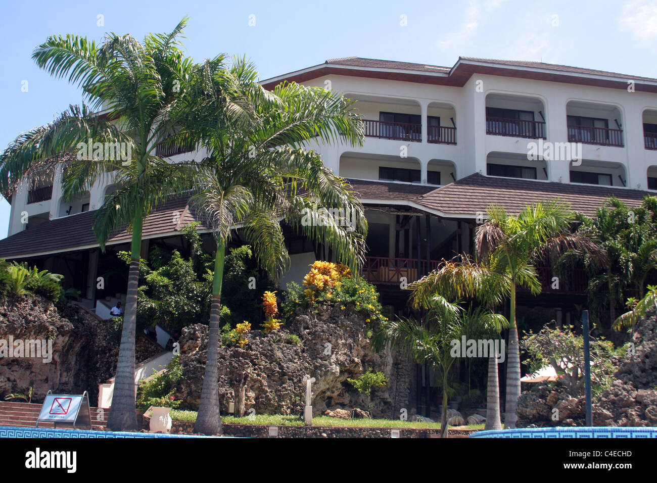 Five-star Diani Reef Beach Resort and Spa, Mombasa, Kenya, east Africa Stock Photo