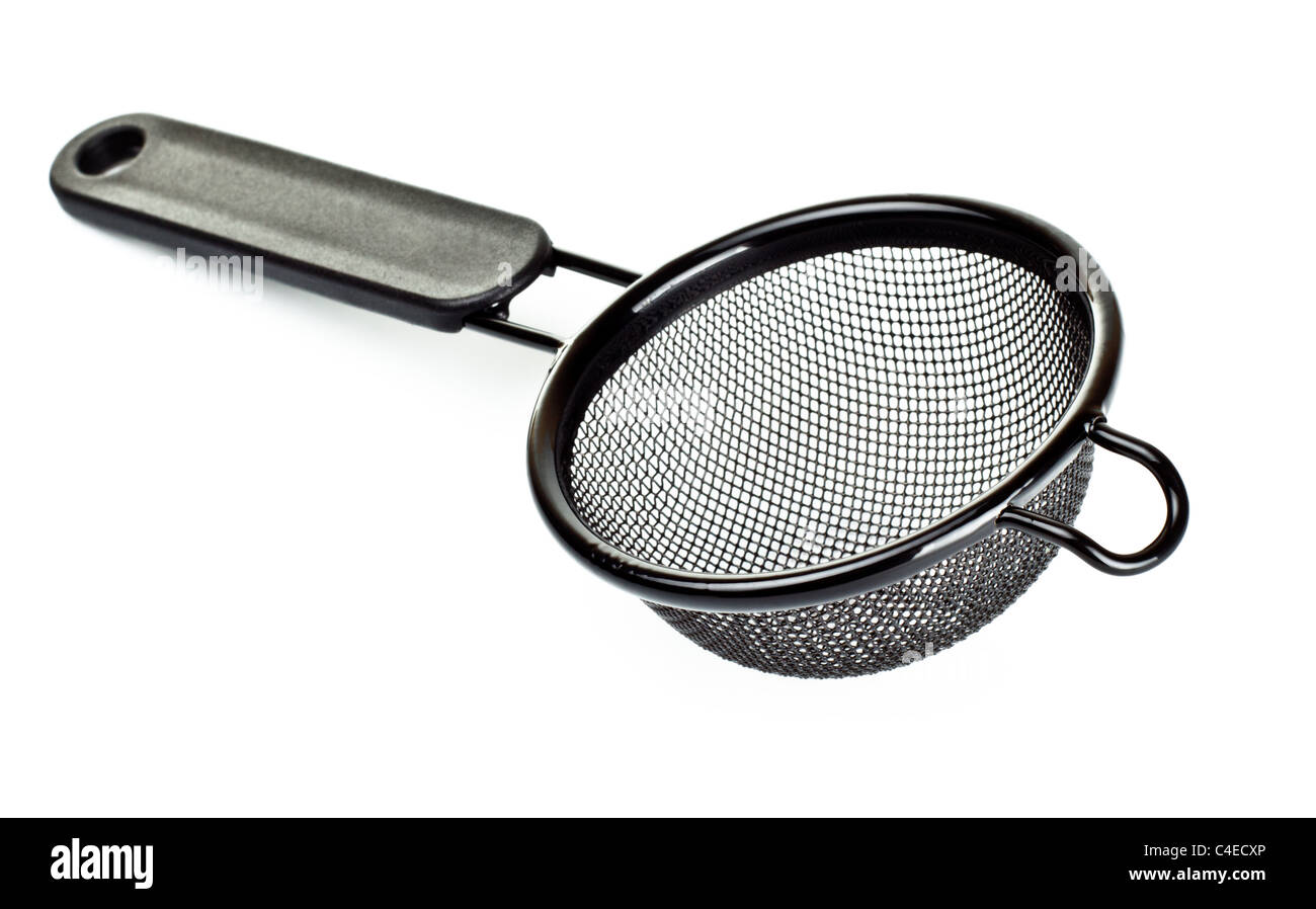 black tea strainer isolated on white background Stock Photo Alamy