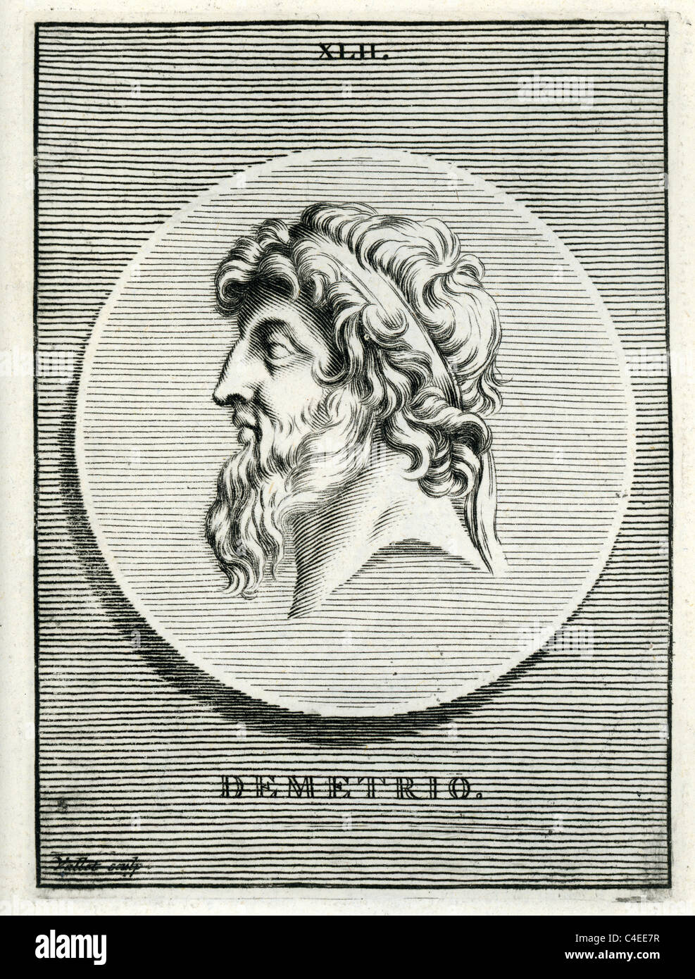 Classical portrait of Demetrius (Demetrio Stock Photo Alamy