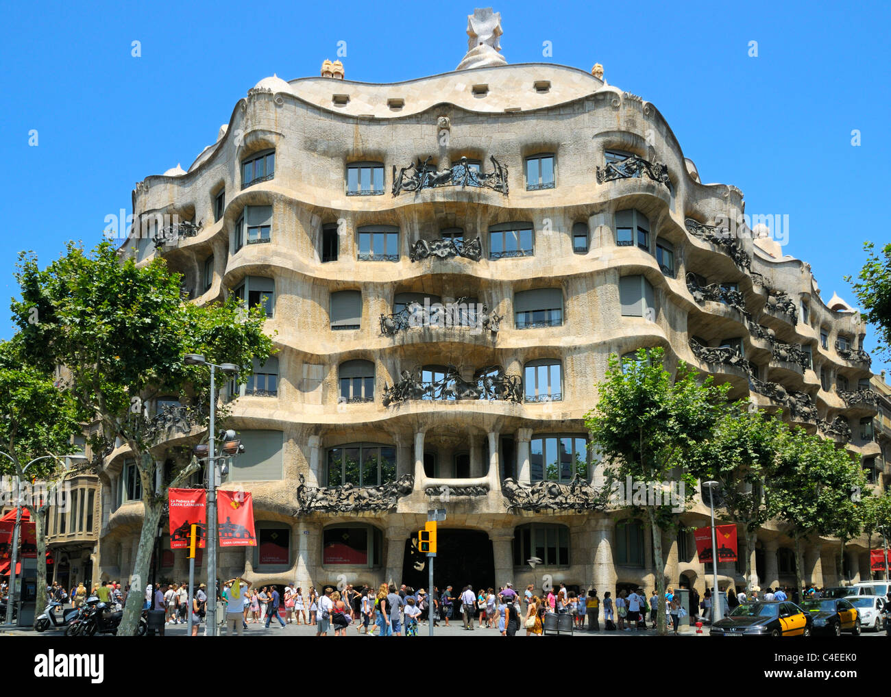 The famous Casa Mila, build in