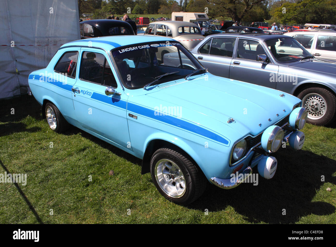 Ford Escort Mexico Mk1 car at a car event in Antrim, Northern Ireland Stock Photo