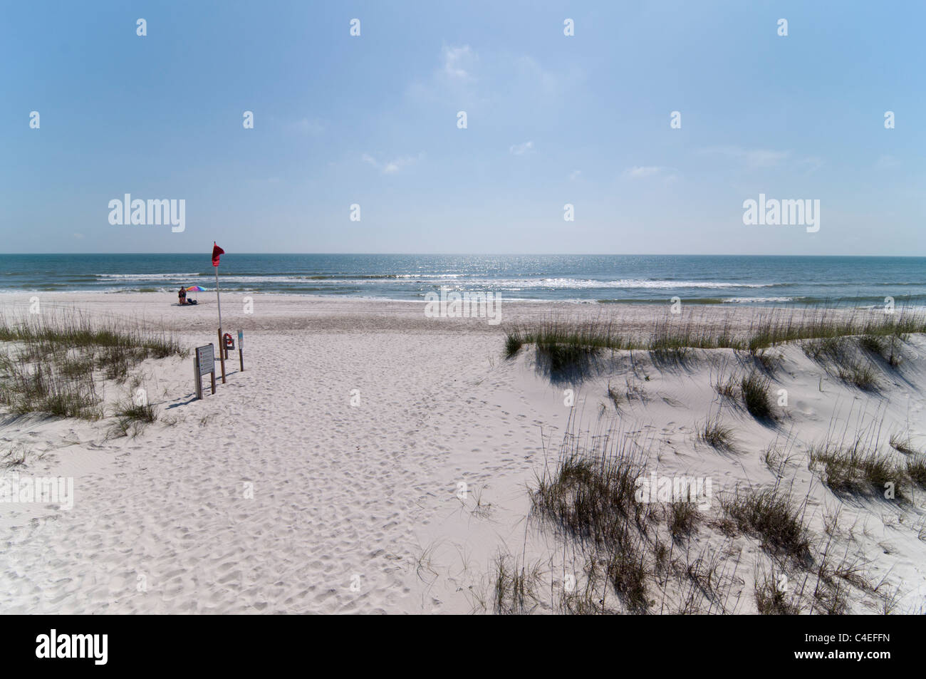 Gulf beaches along Florida's Panhandle at St. Joseph Peninsula State Park. Stock Photo