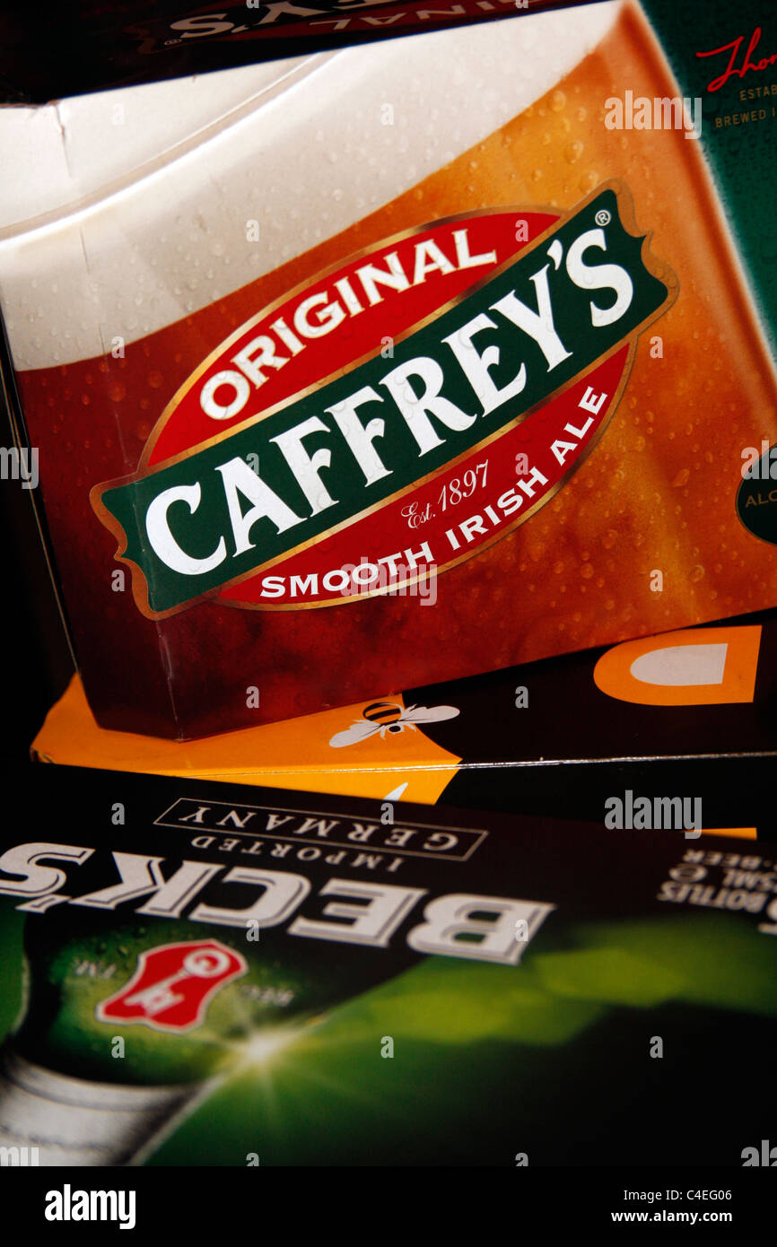 Boxes of Beer Stock Photo Alamy