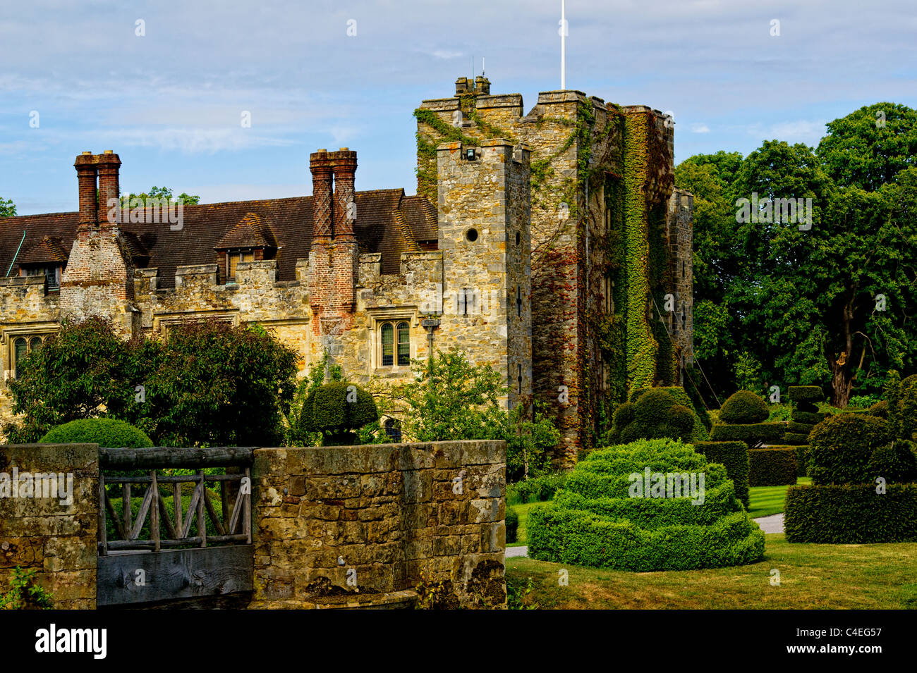 Hever Castle in Kent, home of Anna Boleyn; Schloss Hever, Heim von Anna Boleyn, 2. Frau von Heinrich VIII. Stock Photo