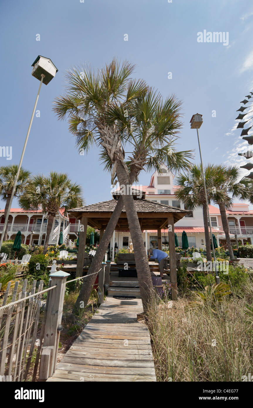 The Driftwood Inn Bed and Breakfast at Mexico Beach along Florida's Gulf Coast Stock Photo Alamy