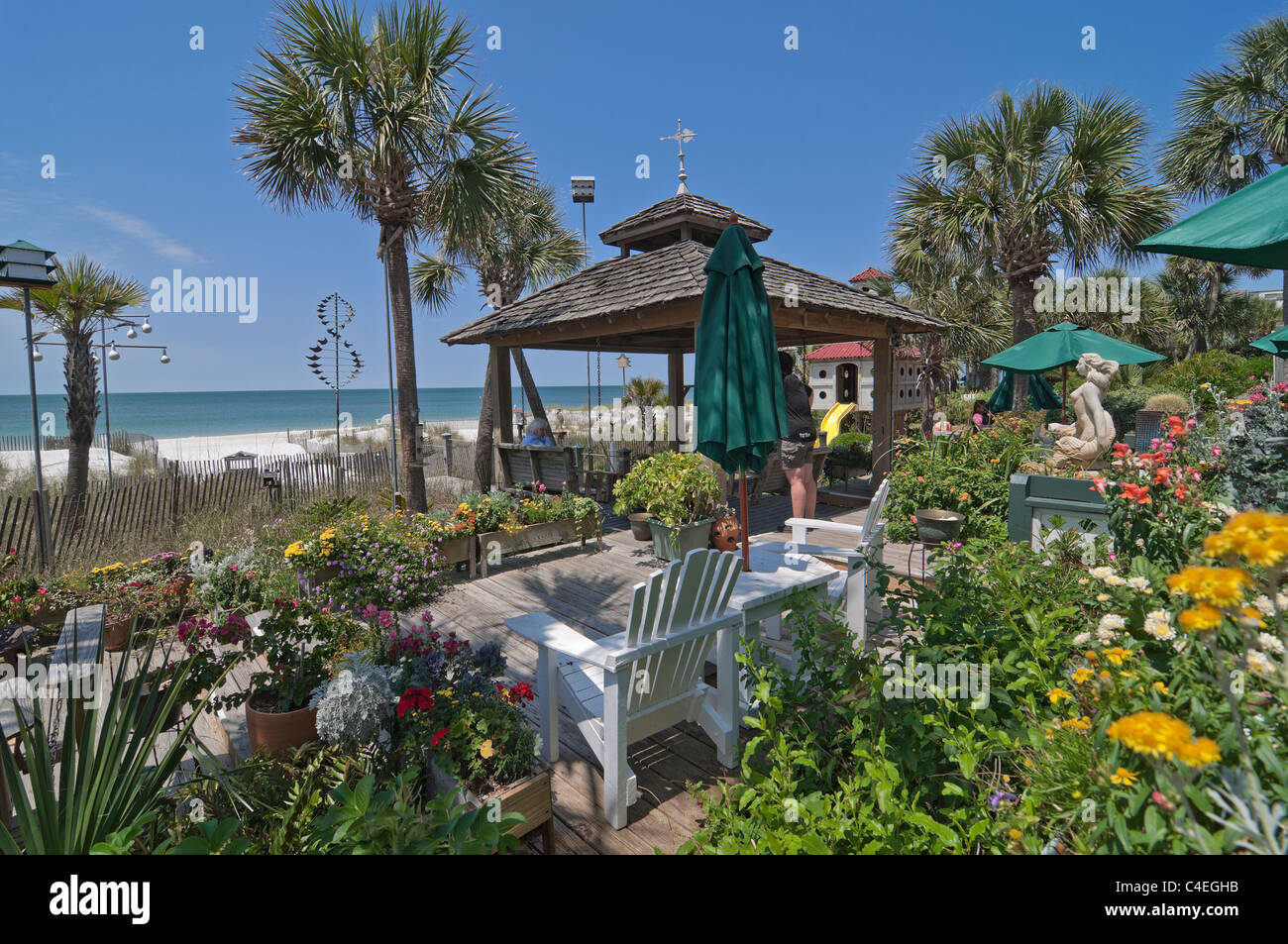The Driftwood Inn Bed and Breakfast at Mexico Beach along Florida's Gulf Coast Stock Photo Alamy