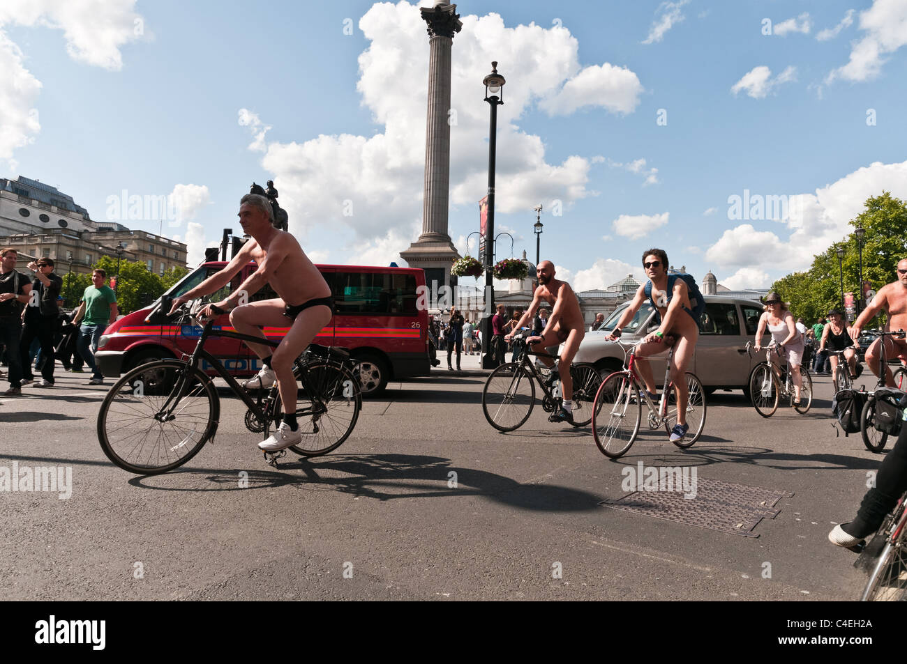 world naked bike ride 2011 World Naked Bike Ride (London 2011 Stock Photo - Alamy