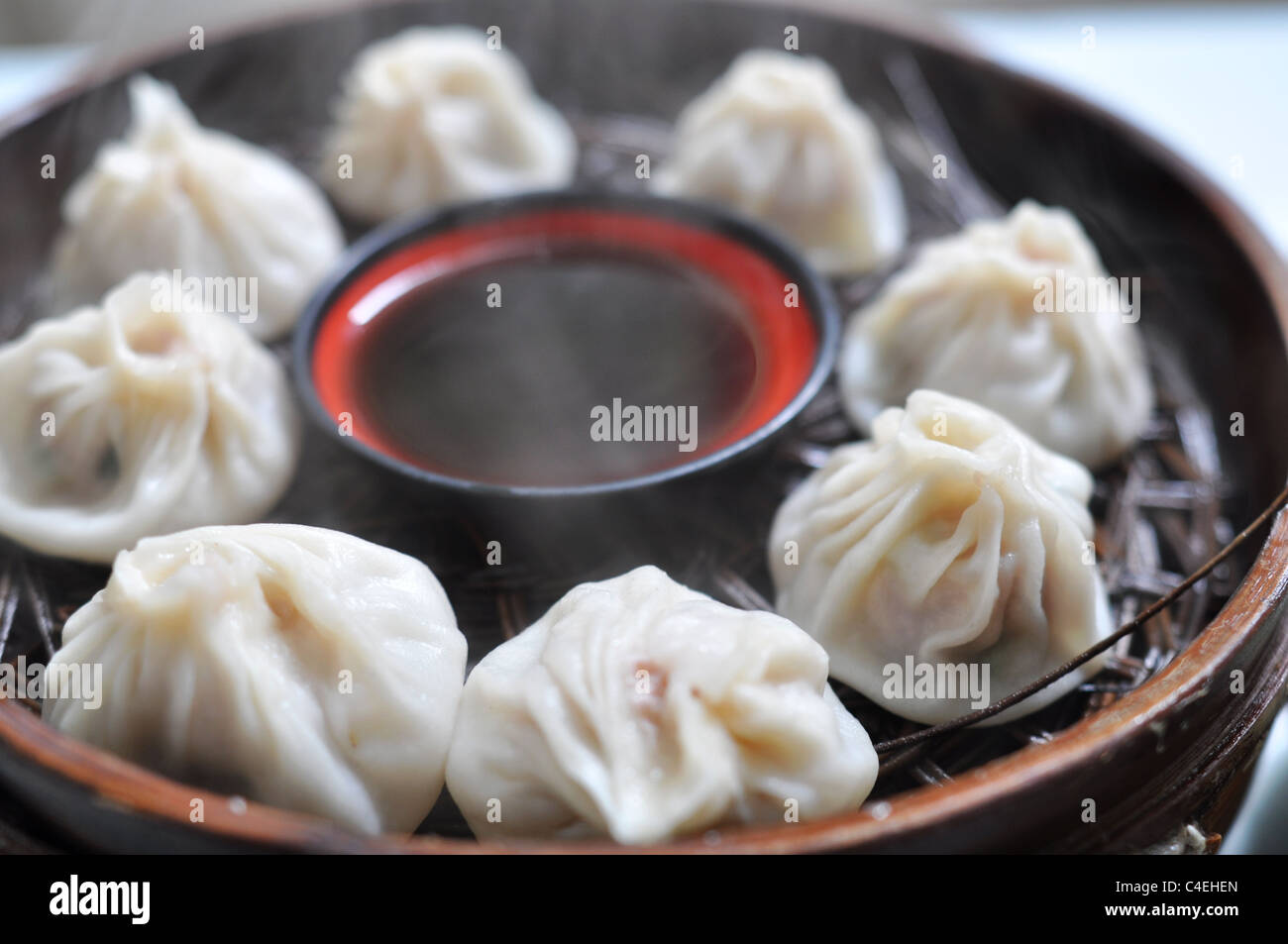 Steamed dumplings Stock Photo