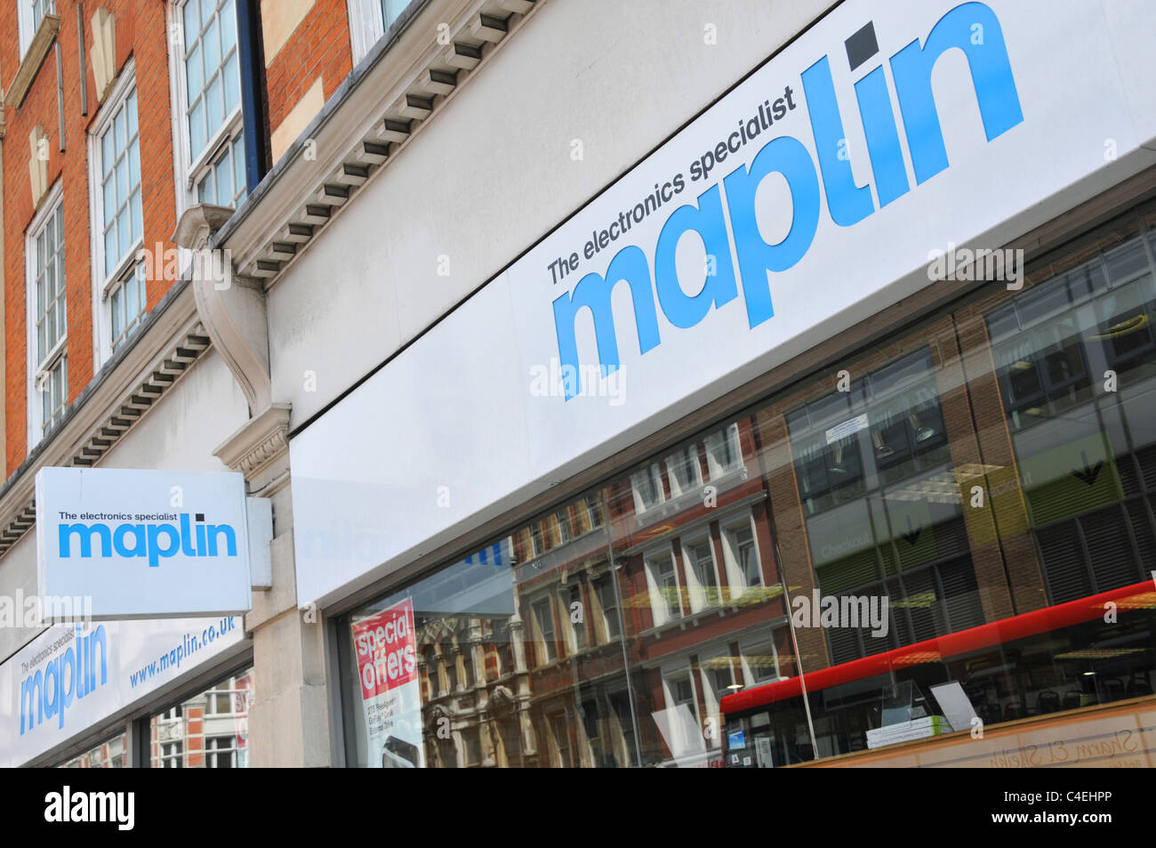 Maplin electronics store Tottenham Court Road London Stock Photo Alamy