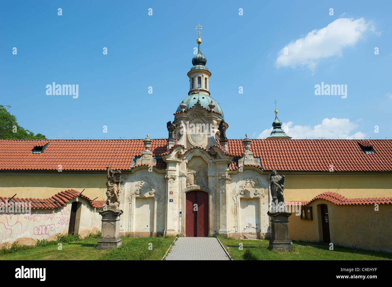 Pilgrimage church of Virgin Mary, Bila Hora, Prague, Czech Republic Stock Photo