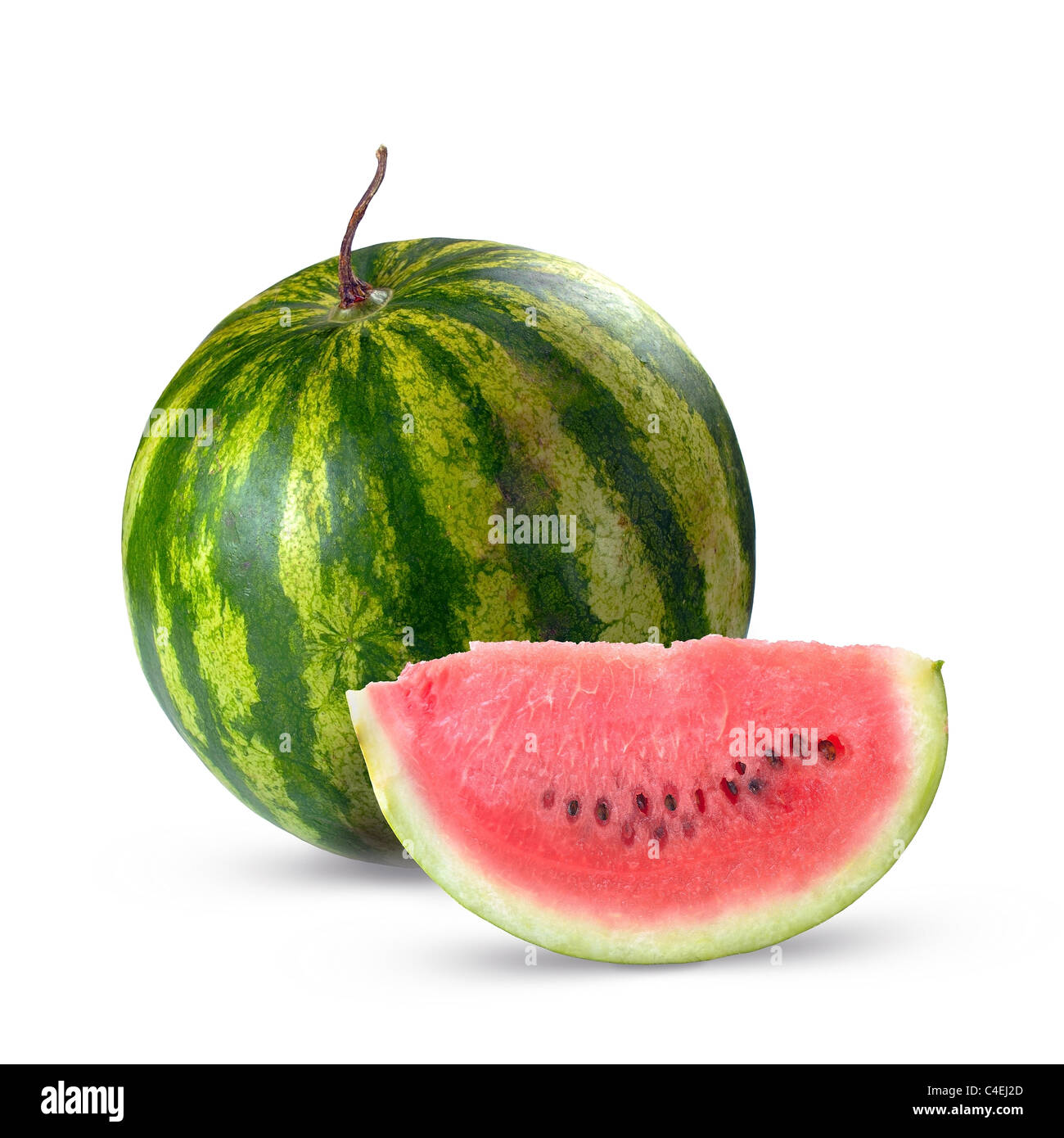 Whole watermelon Cut Out Stock Images & Pictures - Alamy