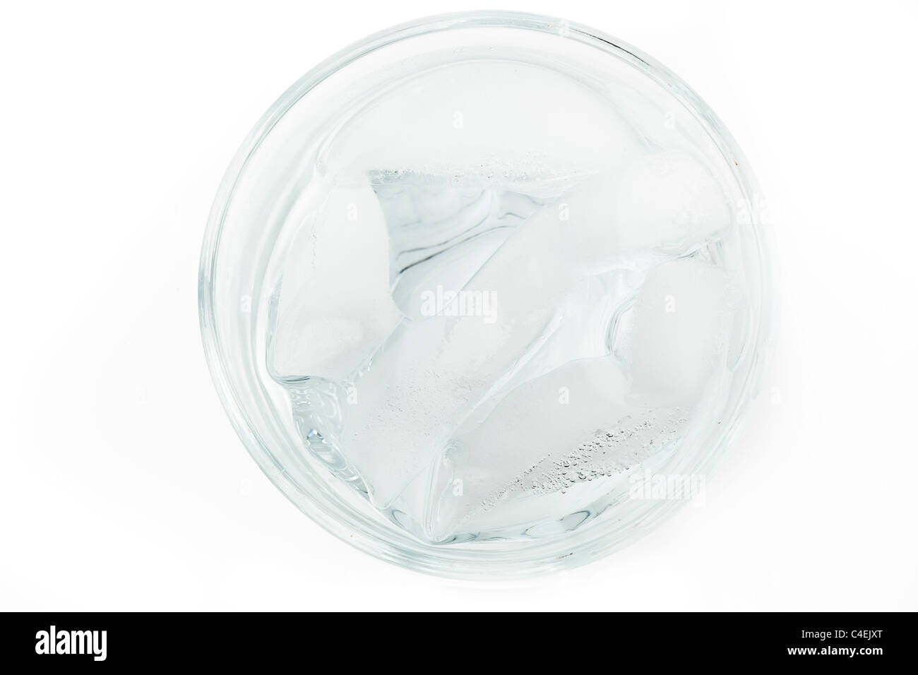 A glass of cold drinking water against a white background Stock Photo ...