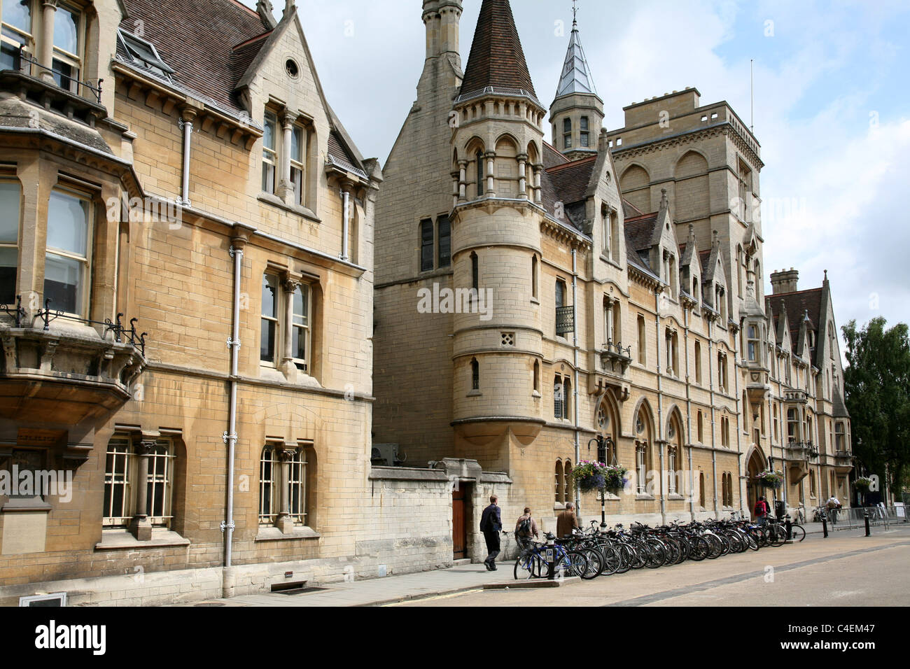Oxford University Balliol College Broad Street Facade Stock Photo