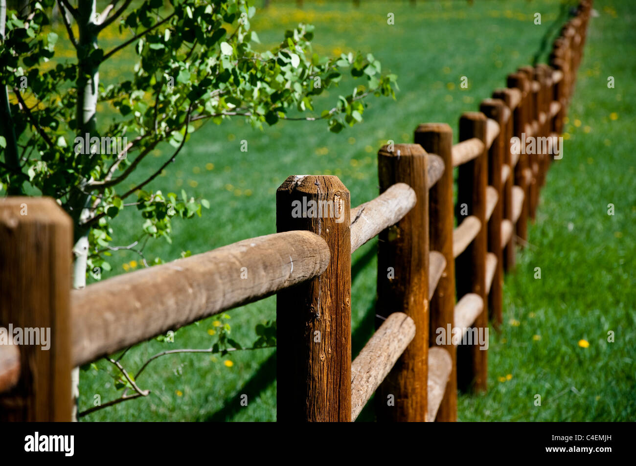 Wooden fence hi-res stock photography and images - Alamy