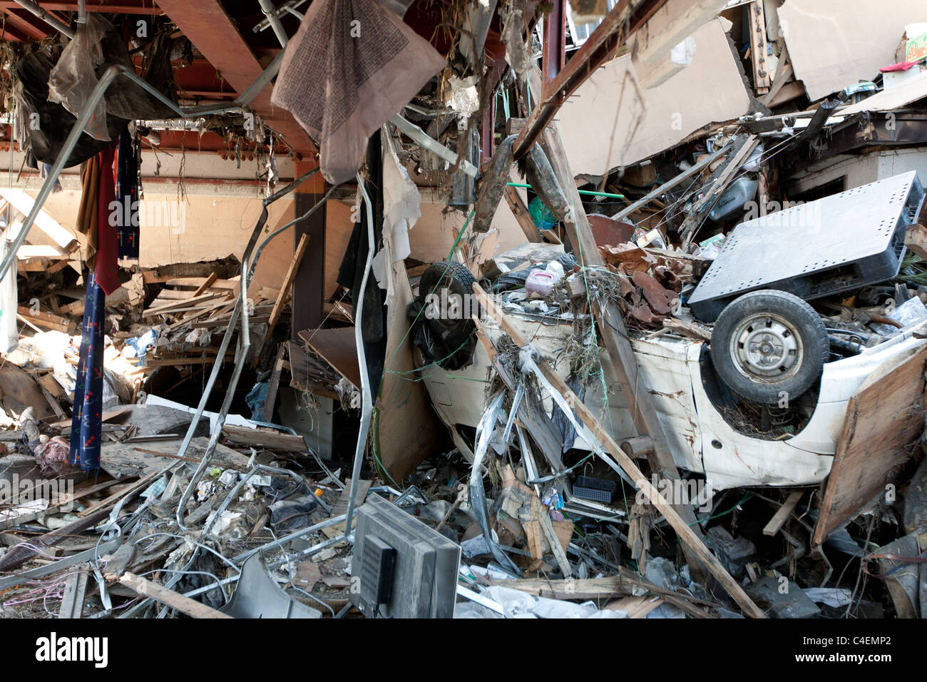 Tohoku tsunami damage