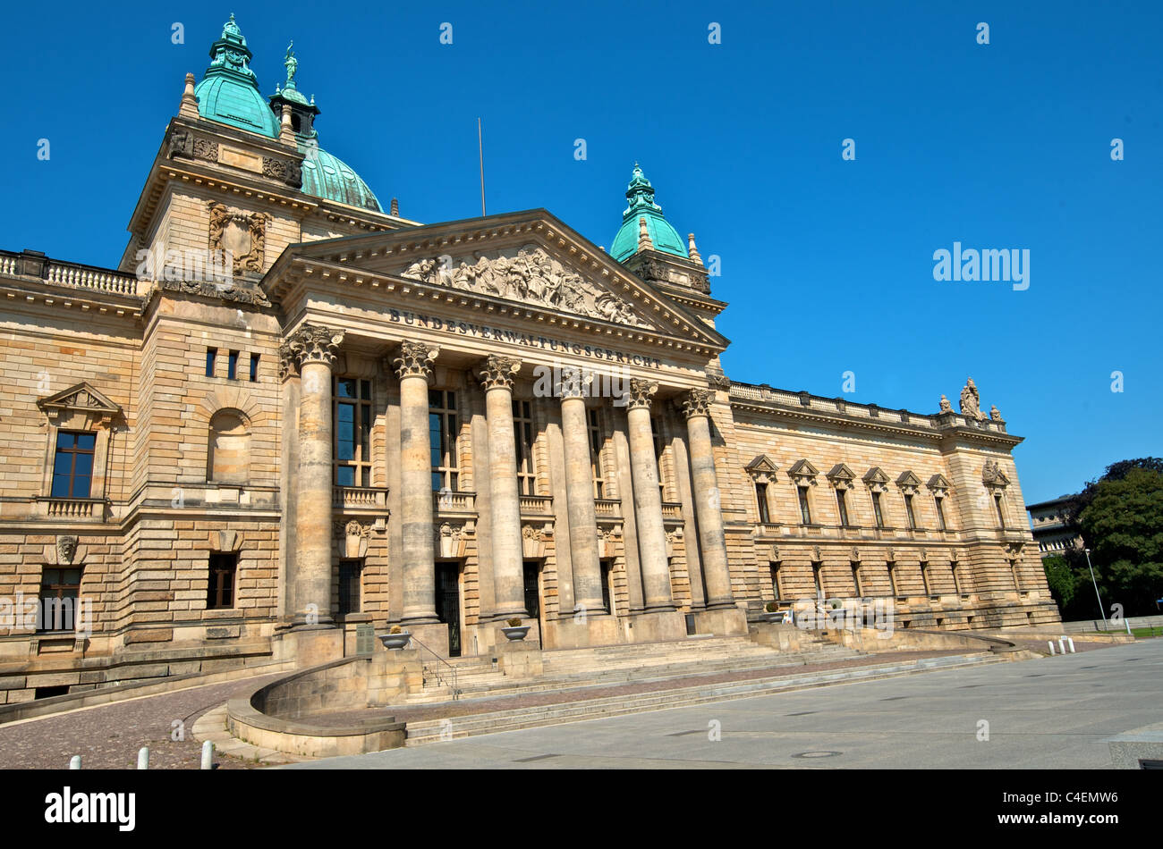 Administrative court house (bundesverwaltungsgericht), Leipzig, Germany ...