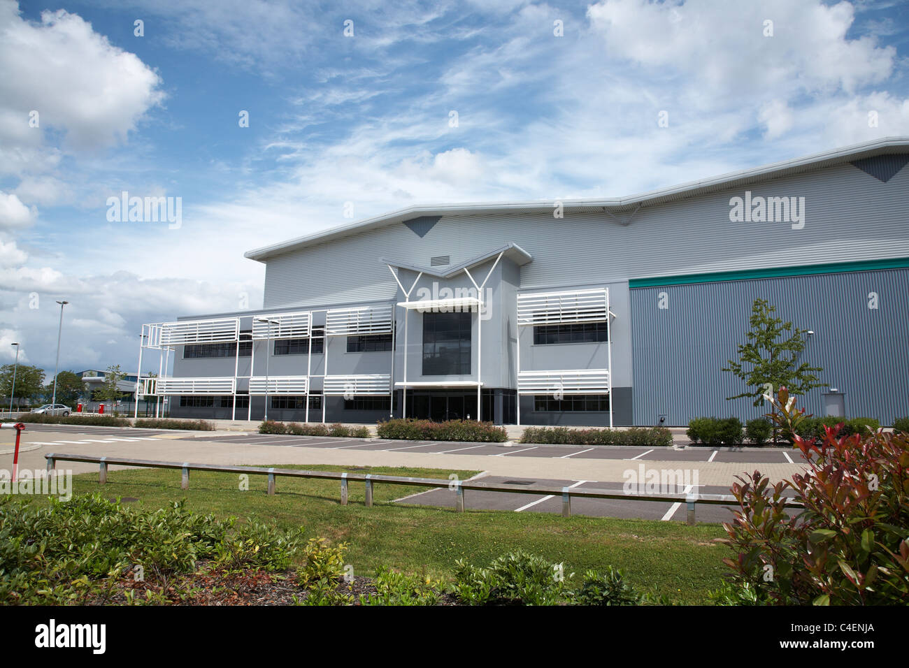 Modern empty industrial building to let in Crewe Cheshire UK Stock