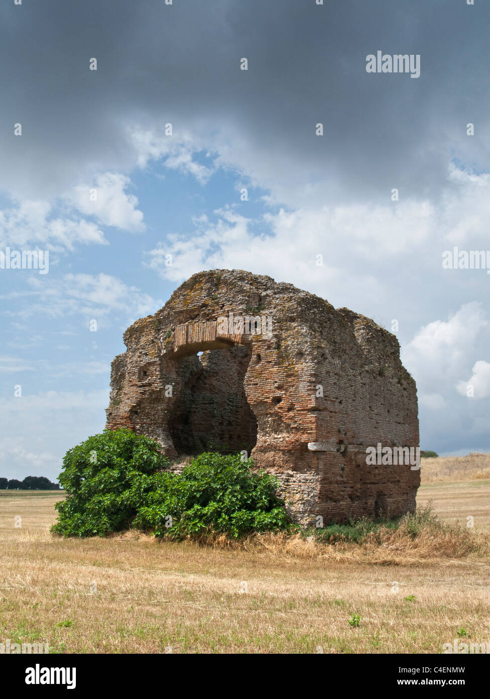 Ruins Of Roman Baths Terme Del Bacucco Near The Via Cassia Viterbo Italy Stock Photo Alamy